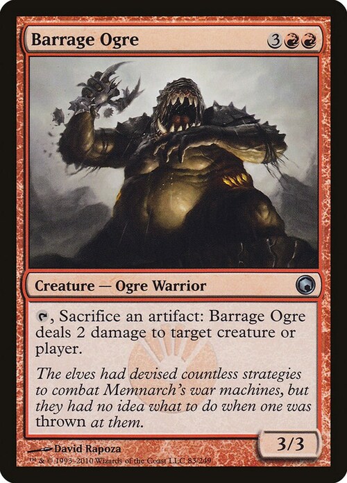 Barrage Ogre Card Front
