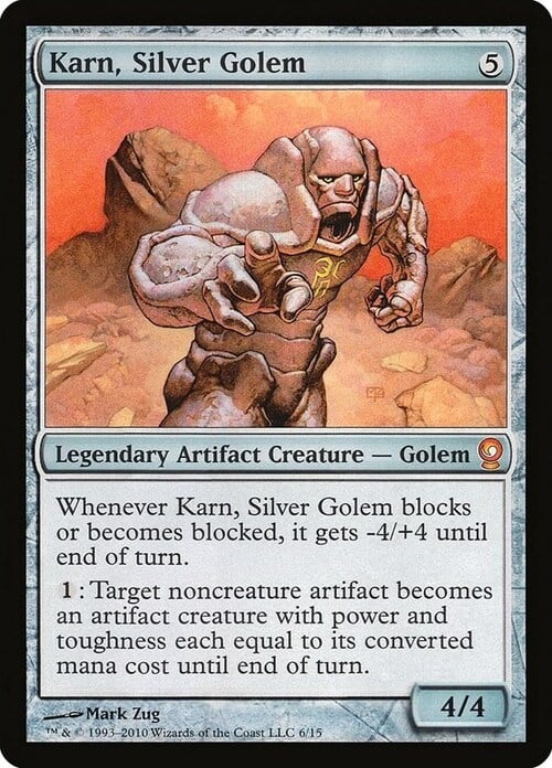 Karn, Silver Golem Card Front