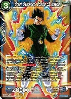 Great Saiyaman, Combo of Justice Card Front