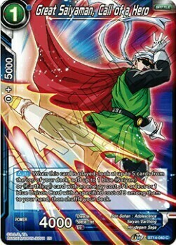 Great Saiyaman, Call of a Hero Card Front