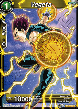 Vegeta Card Front