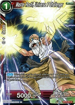 Master Roshi, Universe 7 Challenger Card Front