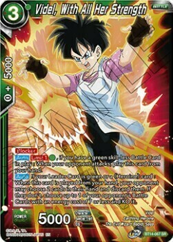 Videl, With All Her Strength Card Front