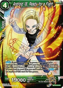 Android 18, Ready for a Fight Card Front
