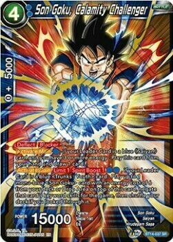 Son Goku, Calamity Challenger Card Front