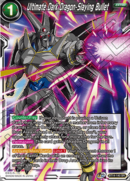 Ultimate Dark Dragon-Slaying Bullet Card Front