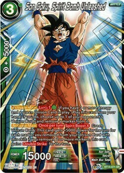 Son Goku, Spirit Bomb Unleashed Card Front