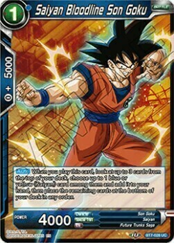 Saiyan Bloodline Son Goku Card Front