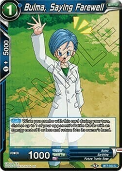 Bulma, Saying Farewell Card Front