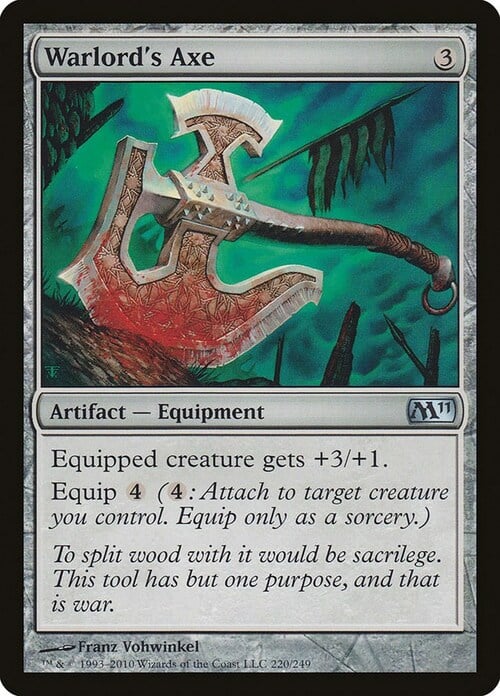 Warlord's Axe Card Front