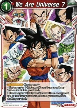 We are Universe 7 Card Front