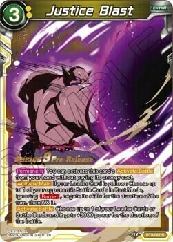 Justice Blast Card Front
