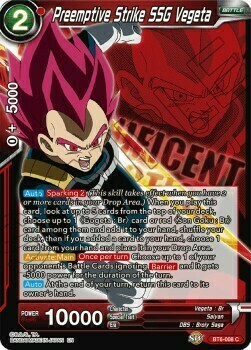 Preemptive Strike SSG Vegeta Card Front