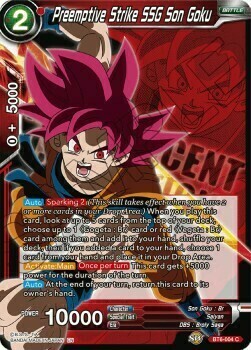 Preemptive Strike SSG Son Goku Card Front