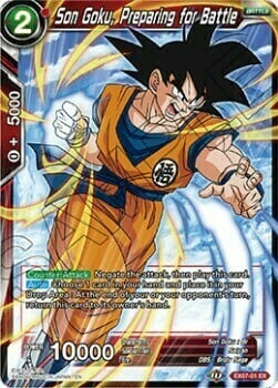Son Goku, Preparing for Battle Card Front