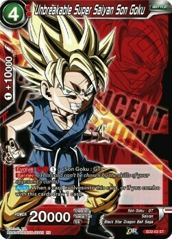 Unbreakable Super Saiyan Son Goku Card Front