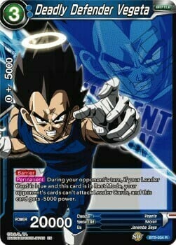Deadly Defender Vegeta Card Front