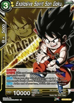 Explosive Spirit Son Goku Card Front