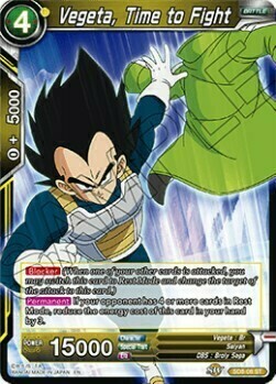 Vegeta, Time to Fight Card Front