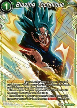 Blazing Technique Card Front