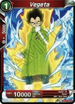 Vegeta Card Front