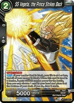 SS Vegeta, the Prince Strikes Back Card Front
