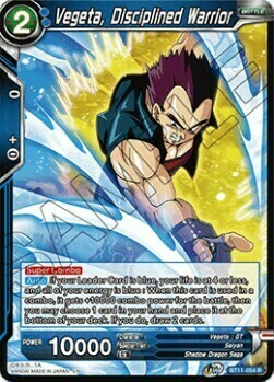Vegeta, Disciplined Warrior Card Front