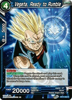 Vegeta, Ready to Rumble Card Front
