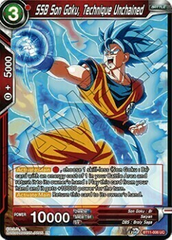 SSB Son Goku, Technique Unchained Card Front