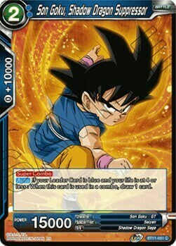 Son Goku, Shadow Dragon Suppressor Card Front