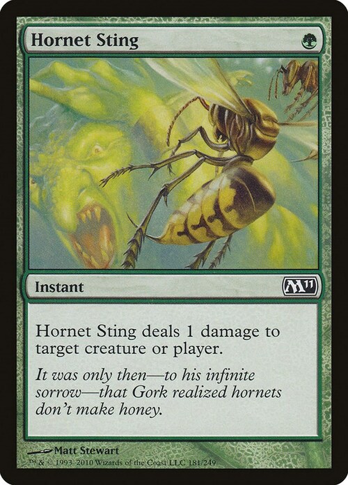 Hornet Sting Card Front