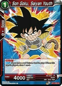 Son Goku, Saiyan Youth Card Front