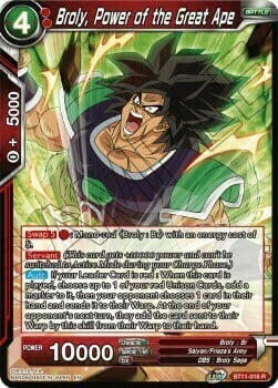 Broly, Power of the Great Ape Card Front