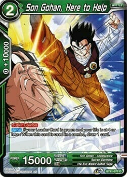 Son Gohan, Here to Help Card Front