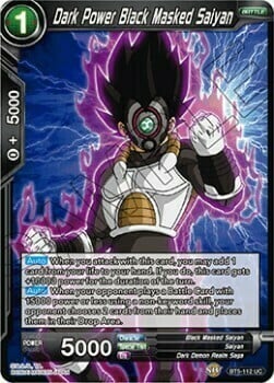 Dark Power Black Masked Saiyan Card Front