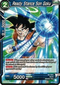 Ready Stance Son Goku Card Front
