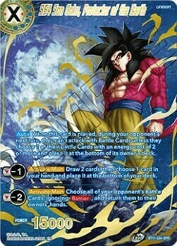 SS4 Son Goku, Protector of the Earth Card Front