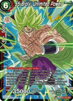 SS Broly, Unlimited Power Card Front