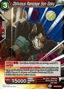 Oblivious Rampage Son Goku Card Front