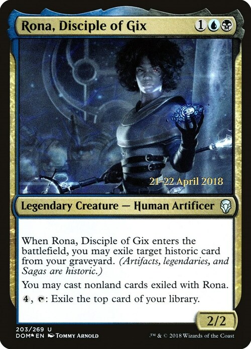 Rona, Disciple of Gix Card Front