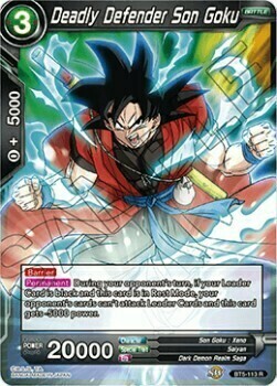 Deadly Defender Son Goku Card Front