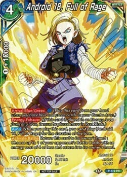 Android 18, Full of Rage Card Front