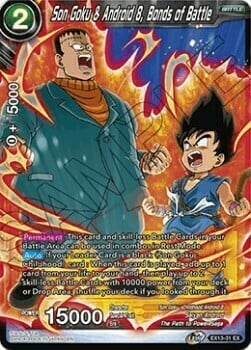 Son Goku & Android 8, Bonds of Battle Card Front