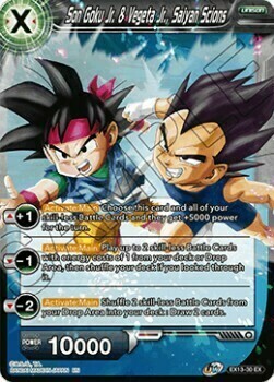 Son Goku Jr. & Vegeta Jr., Saiyan Scions Card Front