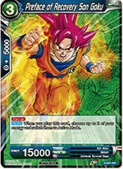Preface of Recovery Son Goku Card Front