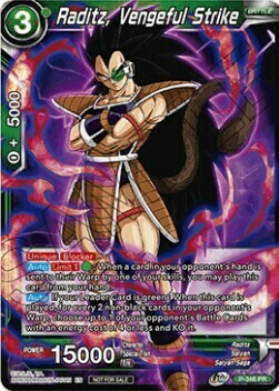 Raditz, Vengeful Strike Card Front