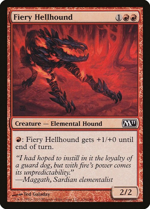 Fiery Hellhound Card Front