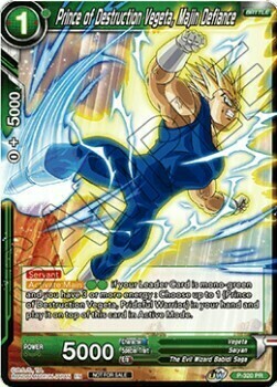 Prince of Destruction Vegeta, Majin Defiance Card Front