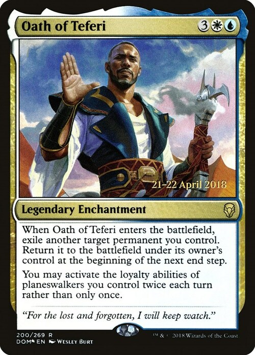 Oath of Teferi Card Front