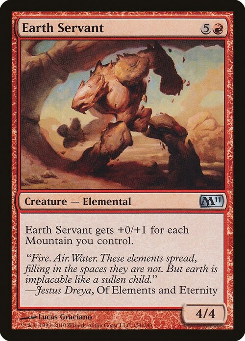 Earth Servant Card Front